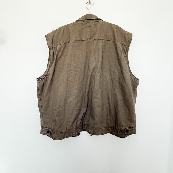 Vintage Cabela's Outdoor Gear Canvas Utility Vest Mens 2XL Gorpcore Outdoor - Picture 7 of 7